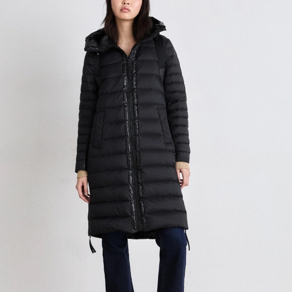 DKNY Hooded Quilted Zip-Front Puffer Coat – Black XXS NWT $229 - Picture 2 of 11